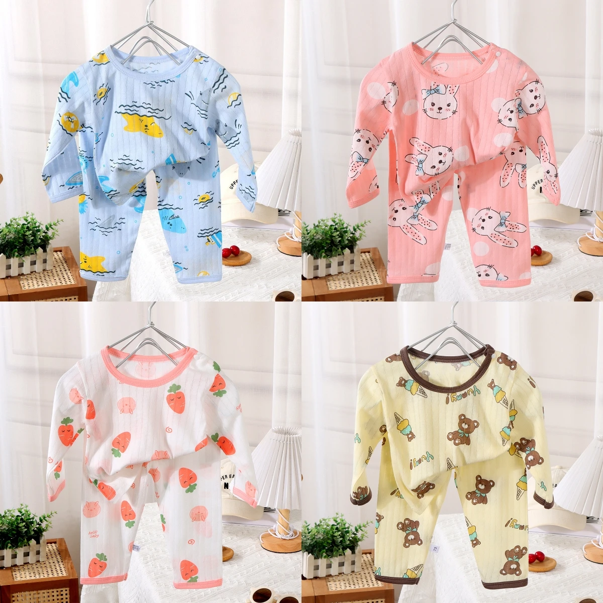 Baby Clothing Dividers - 2024 neue Baby Baumwolle Hause Kleidung