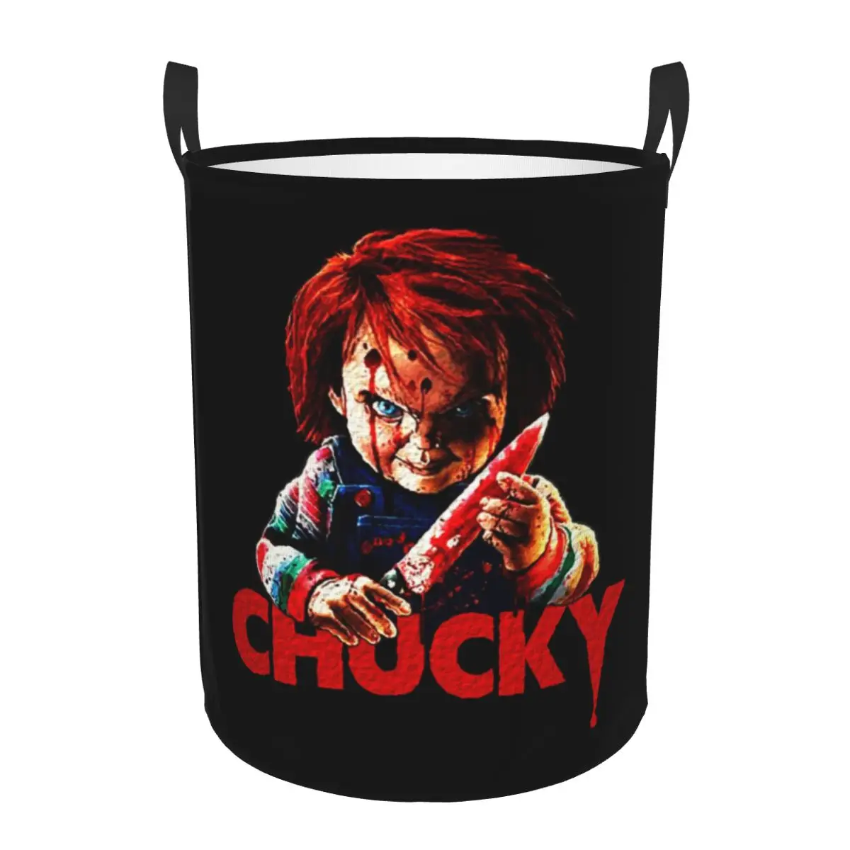 Baby Clothing Basket - Chucky Killer Horror Halloween Wäschekorb, faltbar,