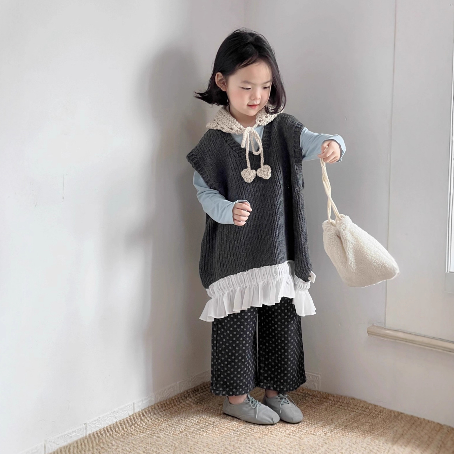 Baby X Clothing - Mädchen Weste 2025, Herbst Neue Kinder