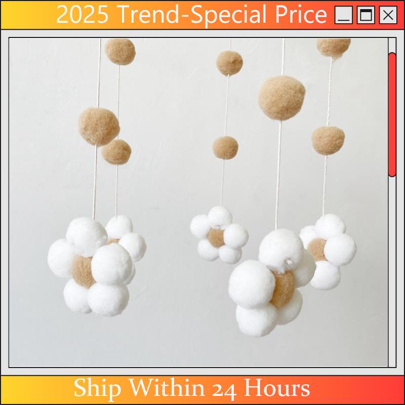 Baby Clothing For Bed - AA64 Nordic Pelz Ball Blume Windspiel