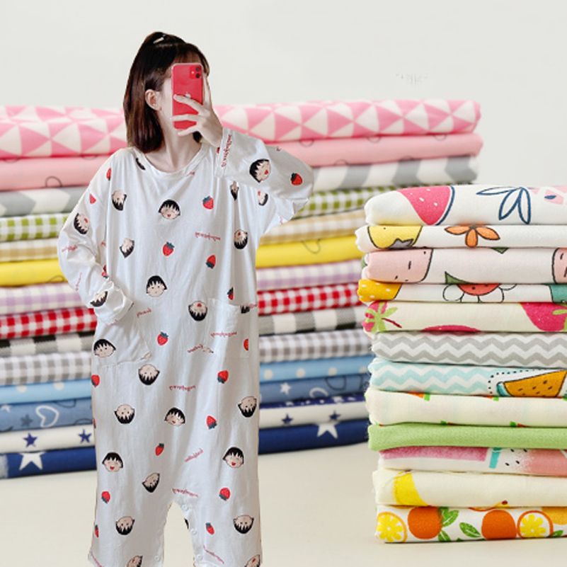 Baby Clothing For Bed - Baumwoll-Twill-Stoff, bedruckter Stoff, gestreift, gepunktet, kariert,