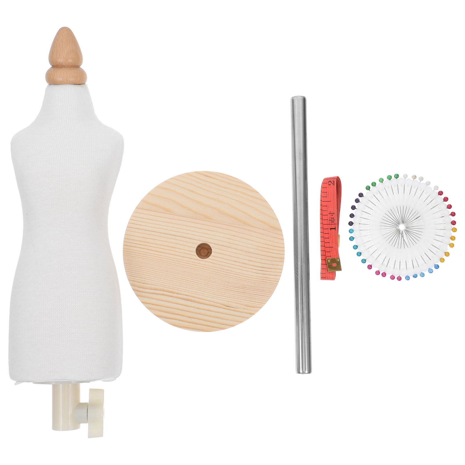 Baby Clothing Display Stand - Bekleidungs-Schaufensterpuppe, weiblicher Körper, PU-Stretch-Baumwolle, Holz, stabiler
