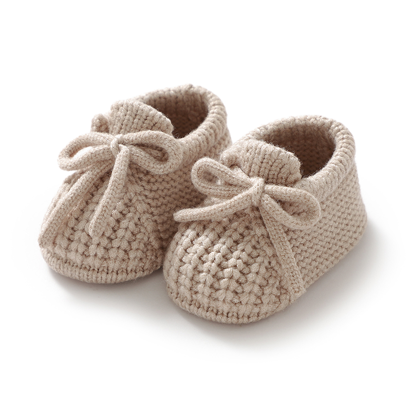 Baby Clothing For Bed - Baby Schuhe Gestrickte Neugeborenen Bett Schuhe
