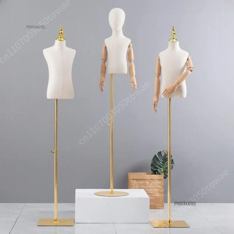 Baby Clothing Display Stand - Kinder-Schaufensterpuppe mit Verstellbaren Armen, Flexible Kinder-Schneiderpuppe