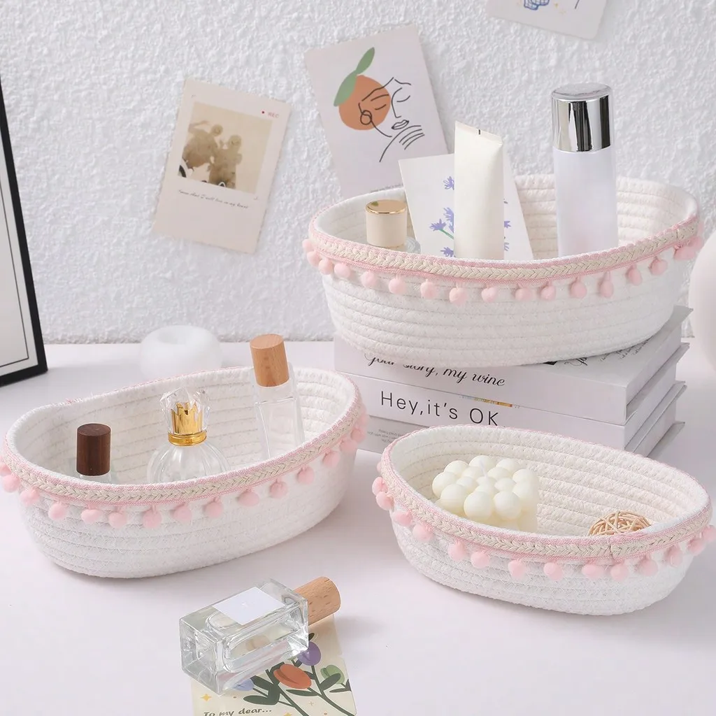 Baby Clothing Basket - 3 Größen Hautpflege-Kosmetik-Aufbewahrungskorb für Badezimmer, Zuhause,