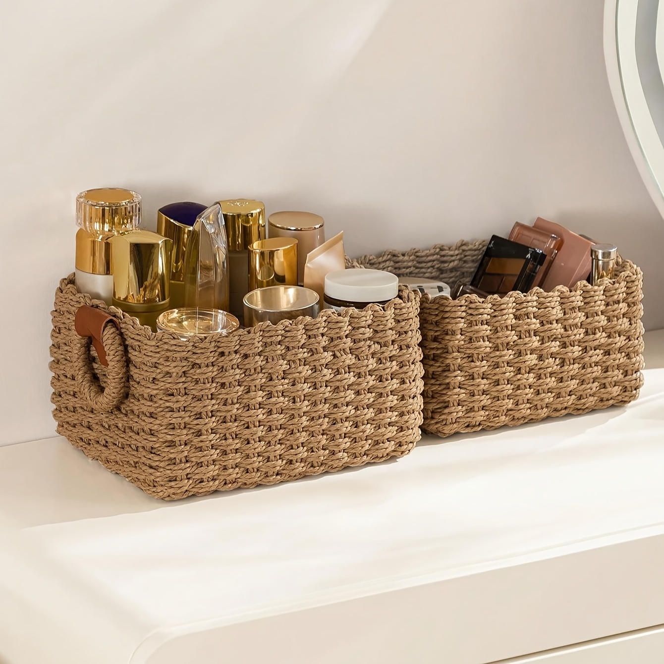 Gewebter Kosmetik-Aufbewahrung – Baby Clothing Basket Bewertung und Preis