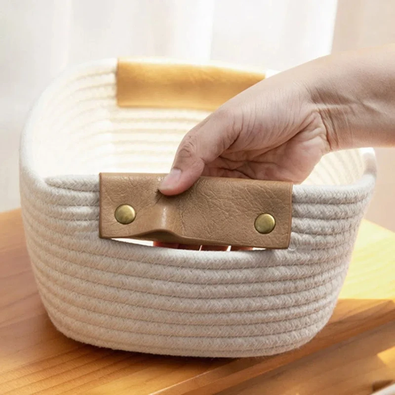 Gewebter Baumwollseil-Schreibt – Baby Clothing Basket Bewertung und Preis